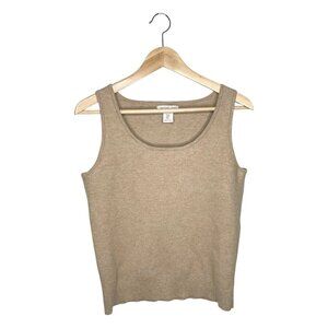 Rachel Zoe Taupe Sweater Vest Tank Size M